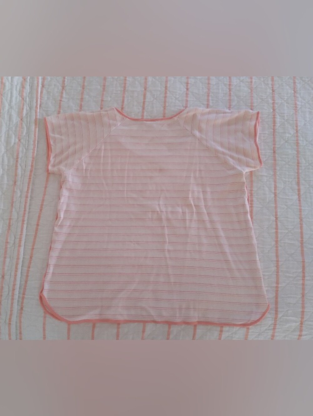 Lake Coral Stripe Tee Medium - Picture 3 of 6